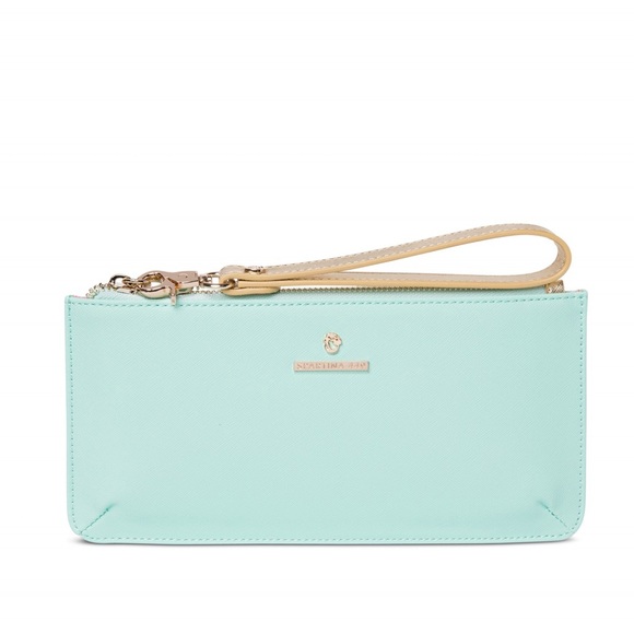 Rare Vintage Early 2010 Spartina Travel Chic Pastel Coastal Purse Wristlet Cluch - Picture 7 of 7